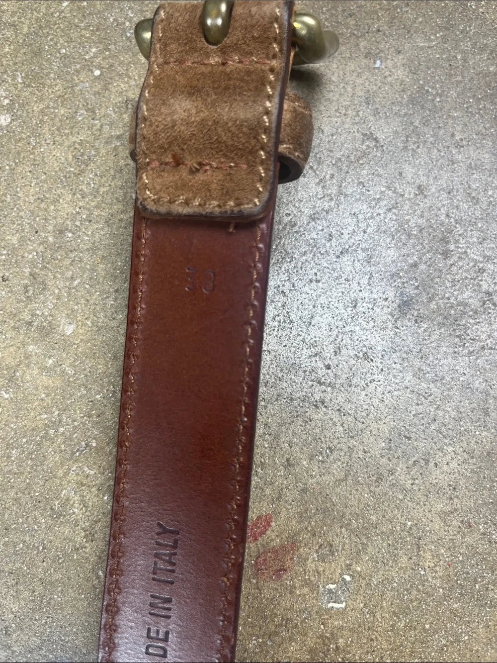 Polo Ralph Lauren Suede Leather  Belt  Size: 38